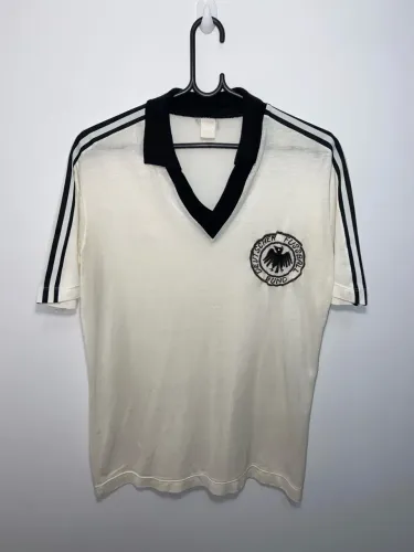 Camisa Seleção Alemanha de pano antiga Anos 80 Vintage