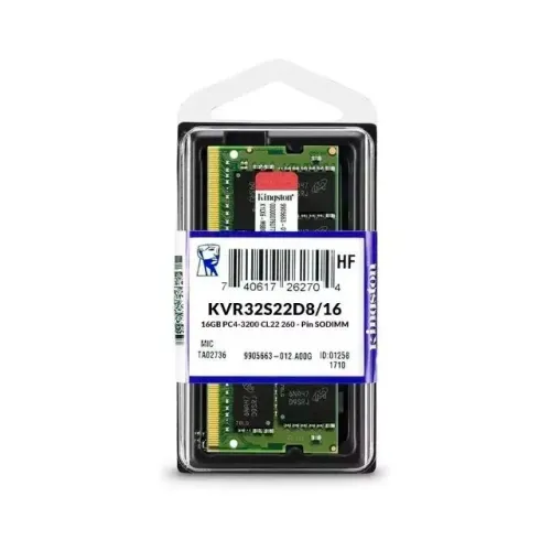 Memória Notebook Kingston, 16GB, DDR4 3200mhz - KVR32S22D8/16