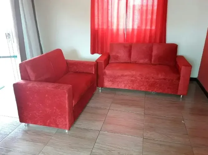 Sofá 2 e tres lugares Suede D33 Duravel Confortável Promoção