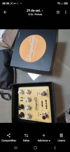 Pré-amplificador Acústico Nux Stageman Floor E Pedal Di