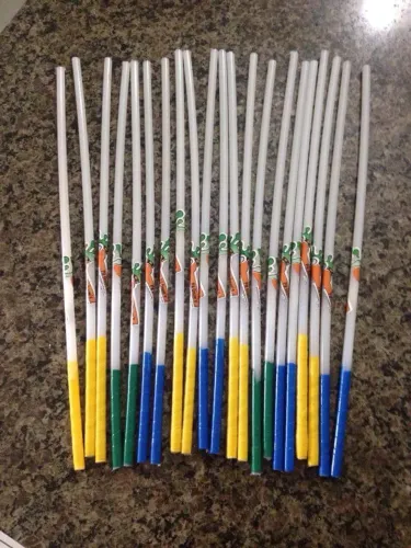 Baquetas silicone flexível percussão Bacurinha repique