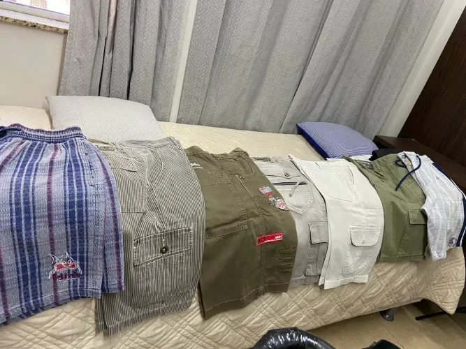 Kit bermudas masculina tamanho 40 modelos variados 