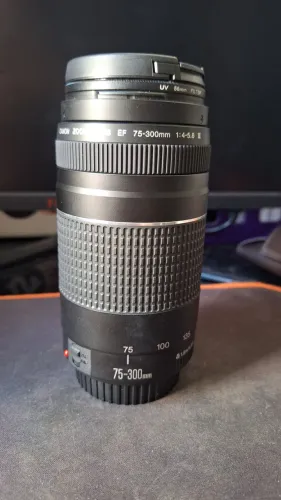 Lente canon 75-300 mm nova demais
