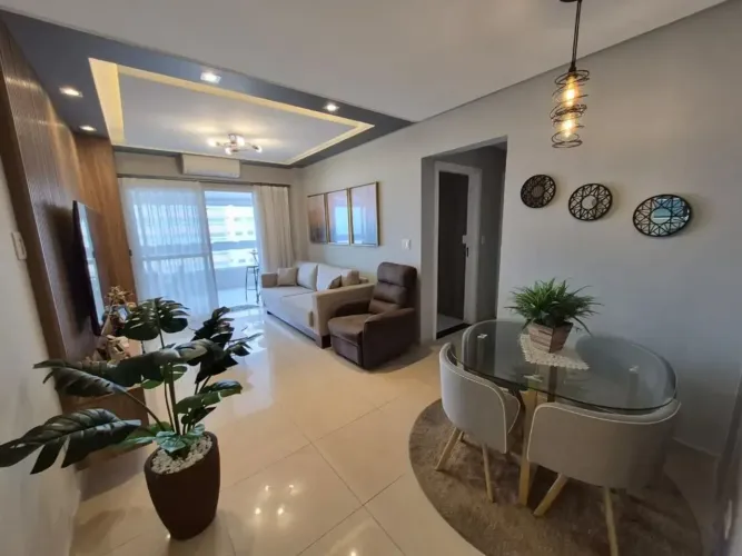 Apartamento Mobiliado alto padrão, Vista Mar, 2 quartos em Aviação - Praia Grande - SP