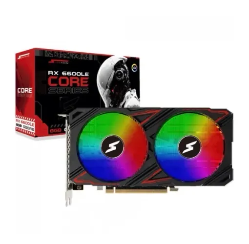 Placa De Vídeo SuperFrame AMD Radeon RX 6600LE Core, RGB, 8GB