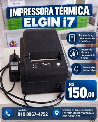 Impressora Térmica Elgin i7