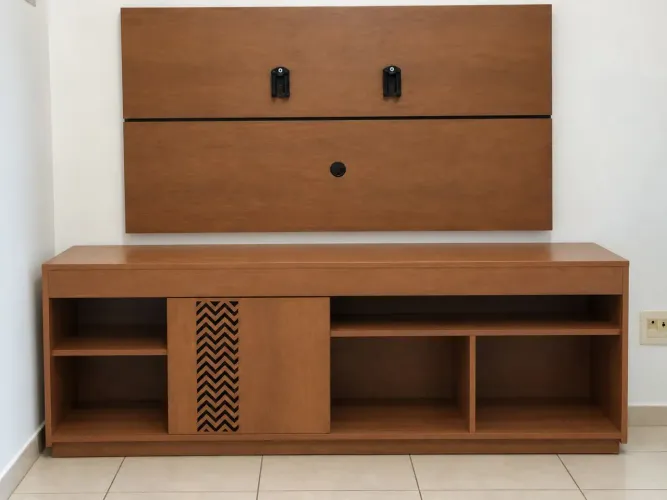 Rack com painel para tv