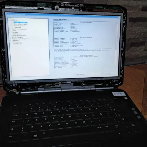 Notebook Dell latitude E5430 para concerto. Memória 2gb sem hd, sem fonte e sem bateria 