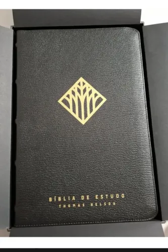 Bíblia de estudo Thomas Nelson capa de couro