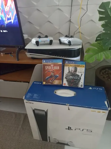 Ps5 2 controles e dois jogos