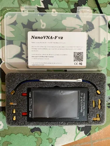 NanoVNA-F V2 Analisador de Antena RF Completo na Caixa