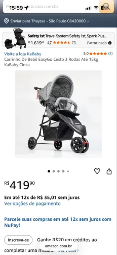 Carrinho de bebê 