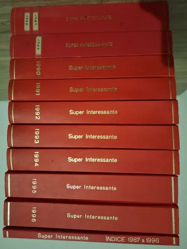 COLEÇÃO COMPLETA SUPERINTERESSANTE (1987-1996) - ENCADERNADA EM CAPA DURA