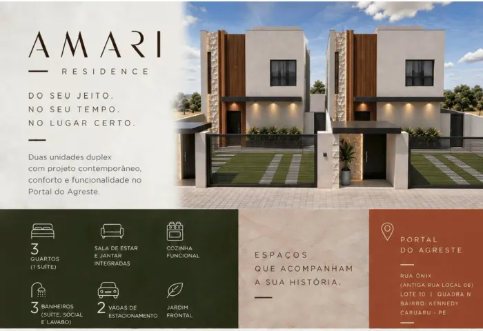 AMARI RESIDENCE | CASA DUPLEX DE ALTO PADRÃO - CARUARU/PE
