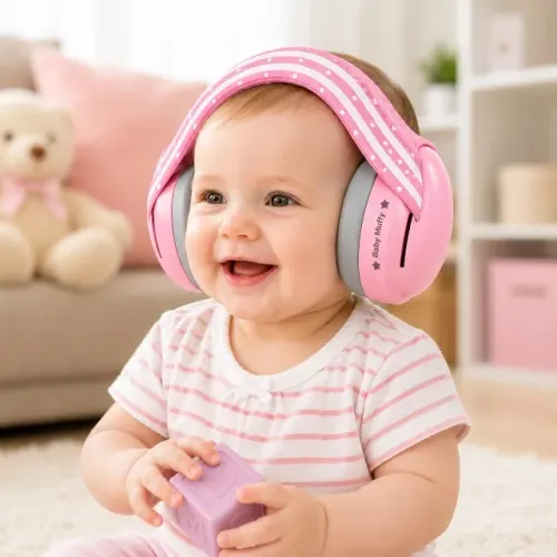 Abafador de Ruído Infantil para Bebes (Cinza)