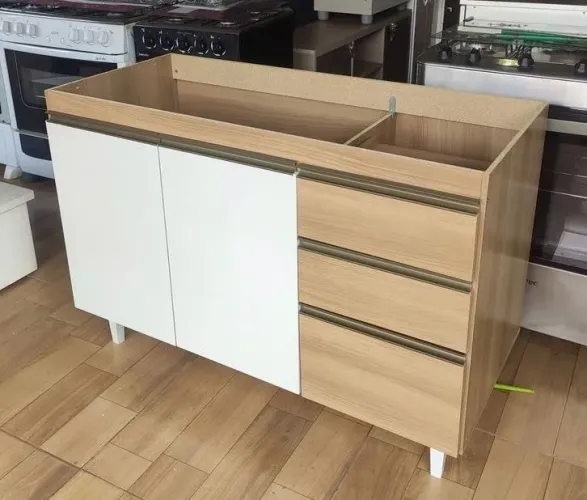 Balcão Para Pia 1,20cm Novo Entrega É Montagem Grátis/Loja R&L Moveis 