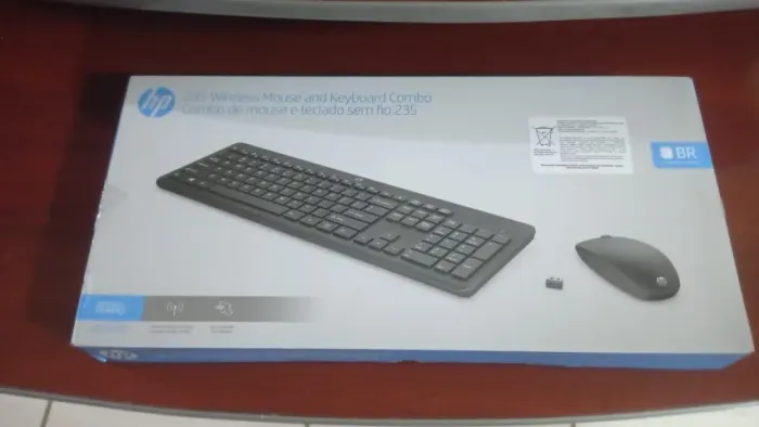TECLADO HP 235 WIRELESS E MOUSE SEM FIO NOVO