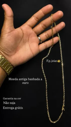 CORDÃO BANHADO A OURO