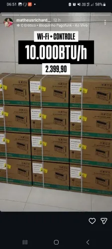 Ar condicionado novo