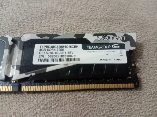 Memória ram ddr4 8Gb 3200mhz 