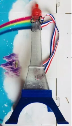 GARRAFA TORRE EIFFEL 53cm PEÇA ÚNICA RARIDADE BAQUELITE
