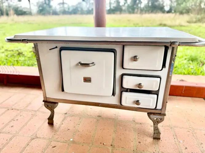 Fogão a lenha completo entrego