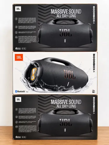 JBL Boombox 4 Preta 210 w - Nova, Lacrada