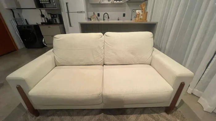 Sofá linho 3 lugares