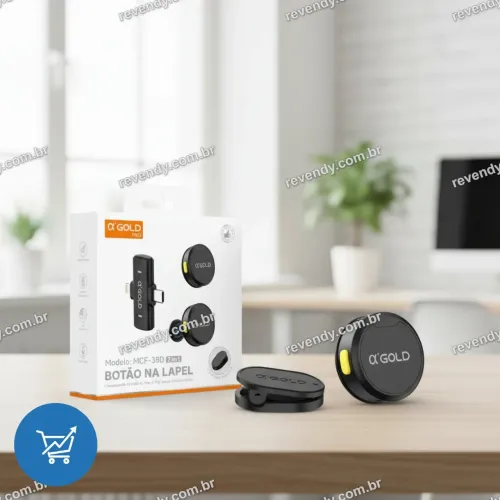 Microfone de lapela - 2 em um tipo C e lightning - entrega grátis