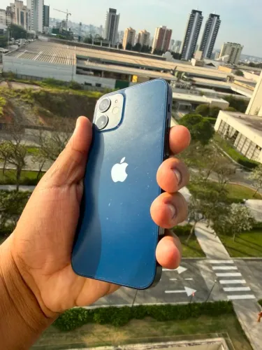 IPHONE 12 MINI 128GB AZUL BATERIA 81%<br>R$1299,90