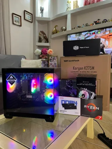 PC Gamer Ryzen 5 5600G | 16GB RAM 3200Mhz | ASUS A520M | 256GB SSD NVME (NOVO NA GARANTIA)