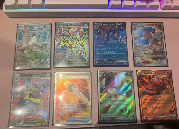 Lote de 8 Cartas pokemon