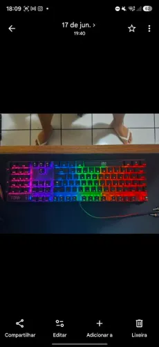 Teclado gamer Smith azul