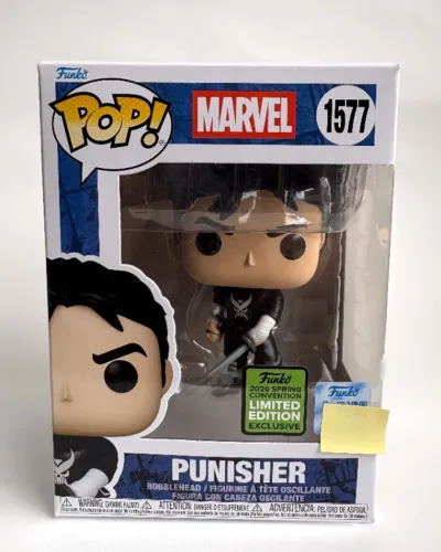 Funko Pop Justiceiro com espada 1577 Edição Limitada 2026 Spring Convention