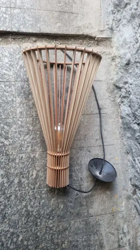 Lustrede Madeira Pendente Cone 25cm