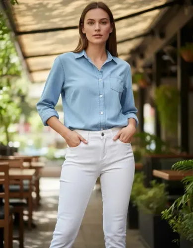 calça jeans feminina biotipo branca