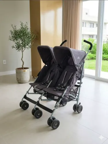 Carrinho de Gêmeos Maclaren Twin Triumph - Super Conservado
