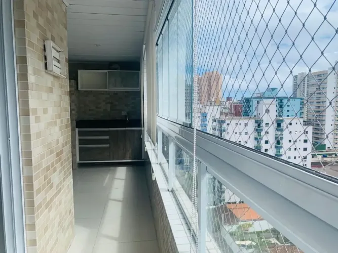 Apartamento de 2 dormitórios para locação na Guilhermina - Praia Grande - SP