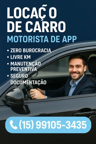 Locação de veículos para motorista de APP