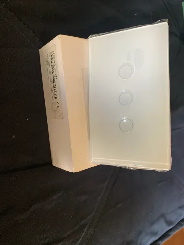 Interruptor inteligente zigbee 4x2 3 sessões branco