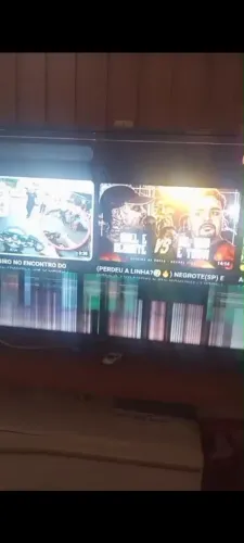 vendo tv lg smart de 43 polegadas para retirada de peças, problema na tela.