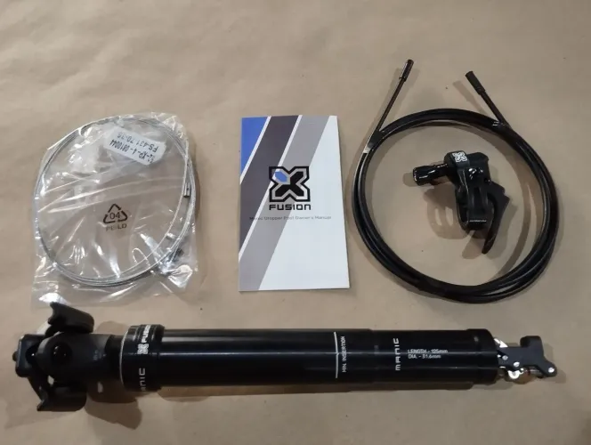 Canote retrátil hidráulico xfusion manic diâmetro 31.6 125mm mtb
