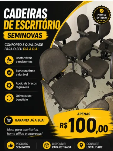 CADEIRA DE ESCRITÓRIO USADA