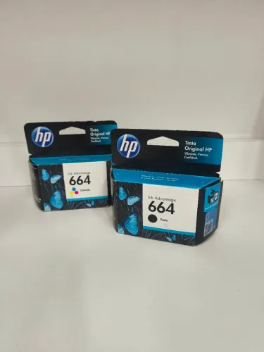 Kit Cartuchos Originais HP 664 - Preto + Colorido