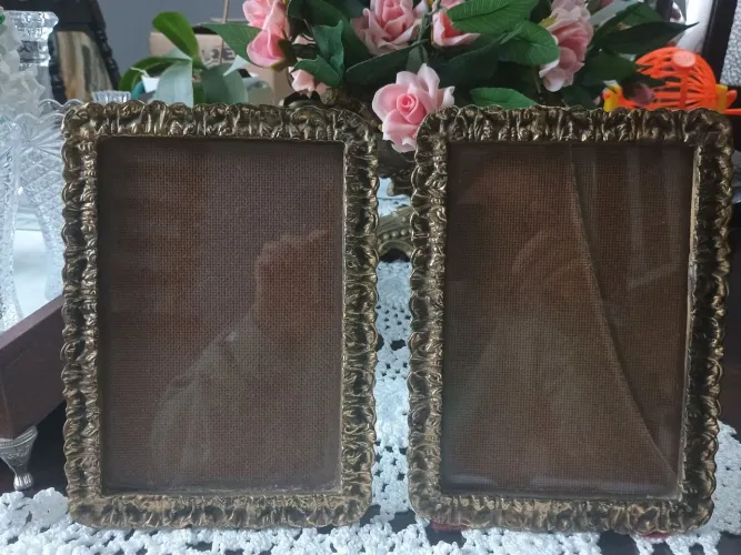Porta retrato de bronze