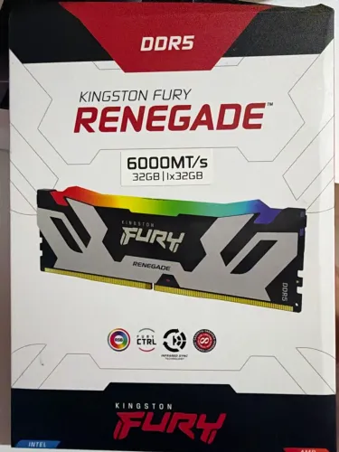 Memória ram Kingston Fury Renegade DDR5 32GB 6000mhz CL32