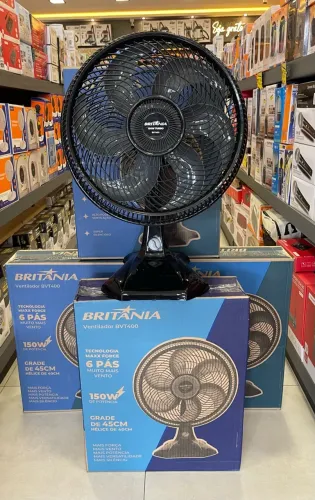 VENTILADOR BRITÂNIA 45cm DE MESA NA PROMOÇÃO *44