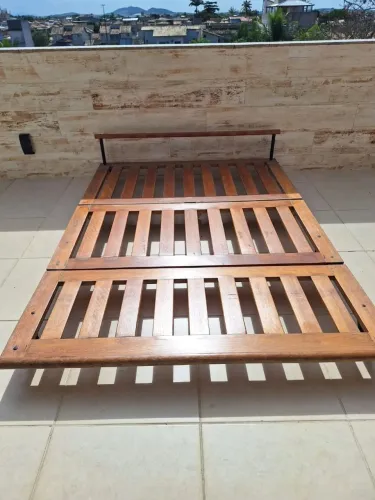 Sofá Cama Madeira Tok Stok (Para Futon)