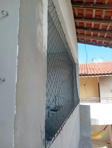Rede de proteção de nylon polietileno malha 5/5