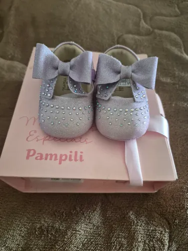 Sapatinho de bebê lilás tam 14 *NOVO*